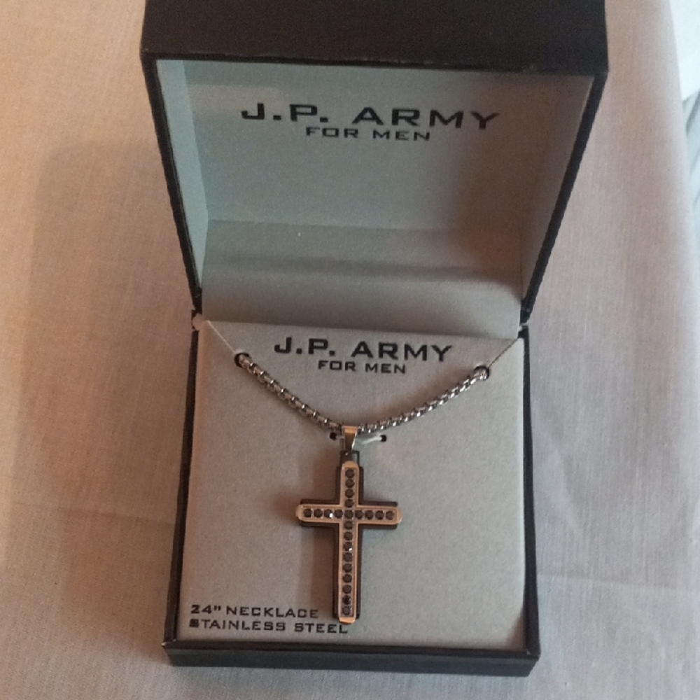 J.P. Army Cross Necklace for Men